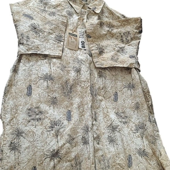 NWT St John's Bay Island Style‎ Tropical Button down shirt. Size XL Tall - Picture 1 of 6